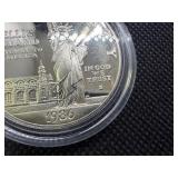 1986-S Proof Statue of Liberty Silver Commem. Dollar