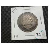 1892 Columbian Commemorative Silver Half Dollar