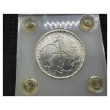1936 BU Cleveland Commemorative Silver Half Dollar - Greysheet value for an MS64 is $100