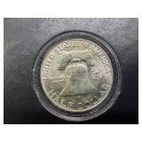 1958-D Brilliant Uncirculated Silver Franklin Half Dollar