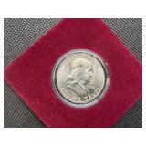 1961 Brilliant Uncirculated Silver Franklin Half Dollar