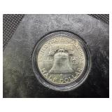 1961 Brilliant Uncirculated Silver Franklin Half Dollar