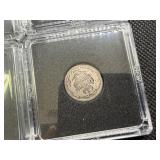 Four Silver Liberty Seated Dimes: 1856 (2), 1858, and 1891