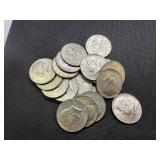 Twenty 40% Silver Kennedy Half Dollars - 2.9579 Troy Oz. of Silver