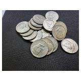 Twenty 40% Silver Kennedy Half Dollars - 2.9579 Troy Oz. of Silver