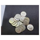 Twenty 40% Silver Kennedy Half Dollars - 2.9579 Troy Oz. of Silver
