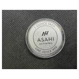 BU One Ounce .999 Silver Asahi Refining Round