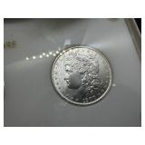 Six Beautiful Uncirculated New Orleans Mint Silver Morgan Dollars in a Capital Case- 1898-O, 1899-O, 1900-O, 1901-O, 1902-O, and 1904-O