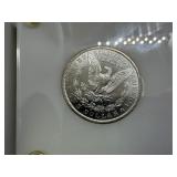 Six Beautiful Uncirculated New Orleans Mint Silver Morgan Dollars in a Capital Case- 1898-O, 1899-O, 1900-O, 1901-O, 1902-O, and 1904-O