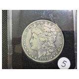 1891-CC Silver Morgan Dollar Marked Very Fine When Purchased -  Greysheet Wholesale Price for a VF-20 is $165