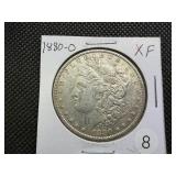 1880-O Morgan Silver Dollar Marked XF When Purchased