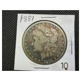 1881 Morgan Silver Dollar