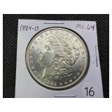 1884-O Morgan Silver Dollar Marked MS64 When Purchased - Nice Mint Luster!!