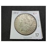 1885 Morgan Silver Dollar Marked XF When Purchased