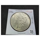 1886 Morgan Silver Dollar Marked MS64 When Purchased