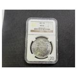 1887 Morgan Silver Dollar NGC MS63 - NGC Price Guide is $110