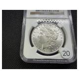 1887 Morgan Silver Dollar NGC MS63 - NGC Price Guide is $110