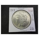 1889 Morgan Silver Dollar Marked MS65 When Purchased - Nice Mint Luster!!