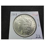 1889 Morgan Silver Dollar Marked MS65 When Purchased - Nice Mint Luster!!
