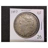 1897 Morgan Silver Dollar Marked XF When Purchased