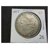 1897 Morgan Silver Dollar Marked XF When Purchased