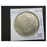 1921-D Morgan Silver Dollar Marked AU When Purchased