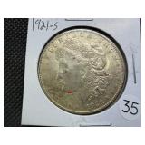 1921-S Morgan Silver Dollar