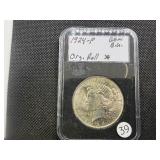 1924 Peace Silver Dollar Marked Gem BU Original Roll When Purchased