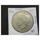 1926 Peace Silver Dollar Marked XF When Purchased