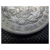 Three Silver Morgan Dollars: 1921 P-D-S