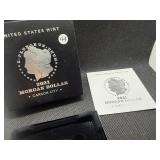2021-CC  Uncirculated Morgan Silver Dollar in Original Mint Box with COA