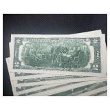 Ten Sequential $2 Bills