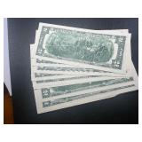 Ten Sequential $2 Bills
