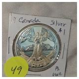 2017 Canada Silver $1 Proof, UNC