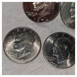 1974 Ike Proof UNC, 1971,72,76 Ikes-4 Total