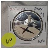 2009 Canada Silver $ UNC