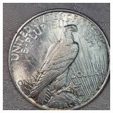 1922 Peace Dollar $1 VF Plus with Toning