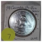 1979 Canada Silver Griffon $ UNC