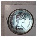 1980 Canada Silver Polar Bear $1 UNC
