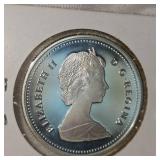 1986 Canada Silver Locomotive $1 UNC