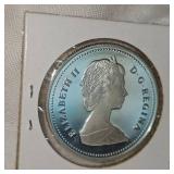 1986 Canada Silver Locomotive $1 UNC