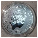 2023 2oz Silver "Yale of Beaufort" Round UNC