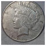 1922 D Peace Dollar $1