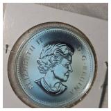 2013 Canada Dog Sled Silver $1 UNC