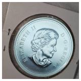 2013 Canada Dog Sled Silver $1 UNC