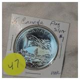 2015 Canada Flag Silver $1 UNC