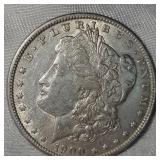 1900 Morgan $1, XF+, Light Toning
