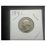 1941 Silver Washington Quarter