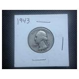 1943 Silver Washington Quarter