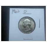 1962 D Silver Washington Quarter